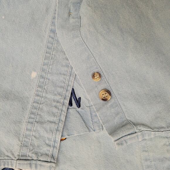 Vintage 90s Looney-Tunes Duffy-Duck Shirt M/L 22x29 Faded Blue - Picture 13 of 16